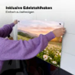 Madelief - Veld - Heuvels - Groen Inductie beschemer met haakjes klein -ky-ophangen-de