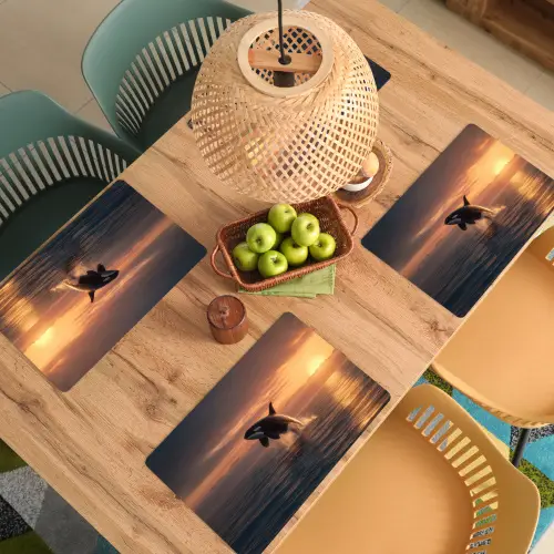 Orka - Zee - Zonsondergang Placemat vinyl groot -zzsfeer5_Kitchenyeah-website