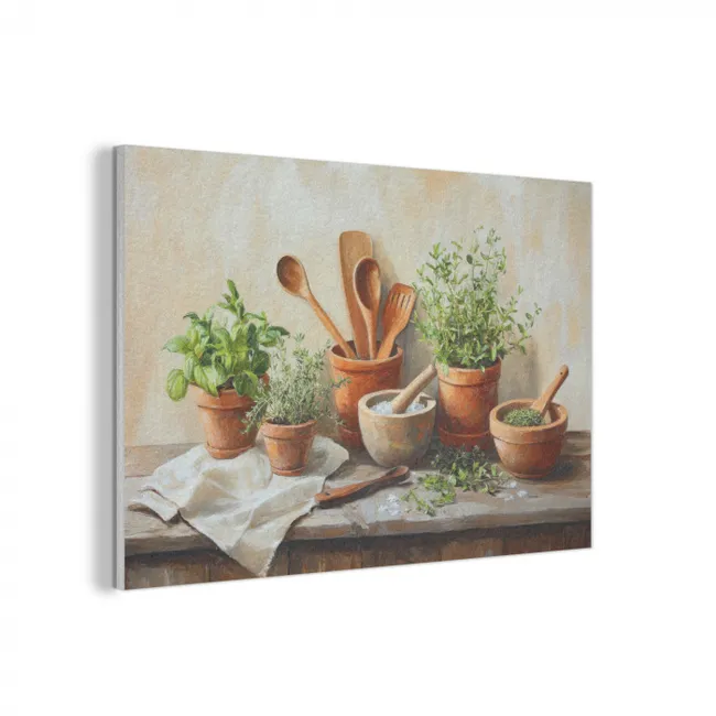 Acoustic Felt - Pots - Herbs - Wood