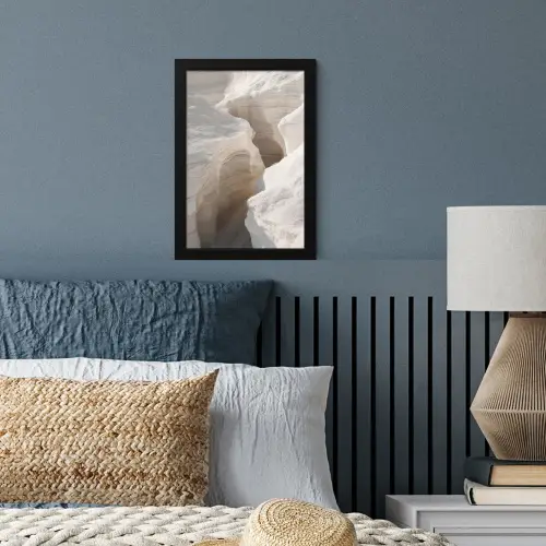 Kloof - Wit - Sneeuw fotolijst zwart zonder passe partout klein -sfeer3