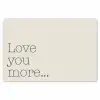 Minimalistisch - Love - Beige Placemat vinyl groot -zzsfeer1_Kitchenyeah-website
