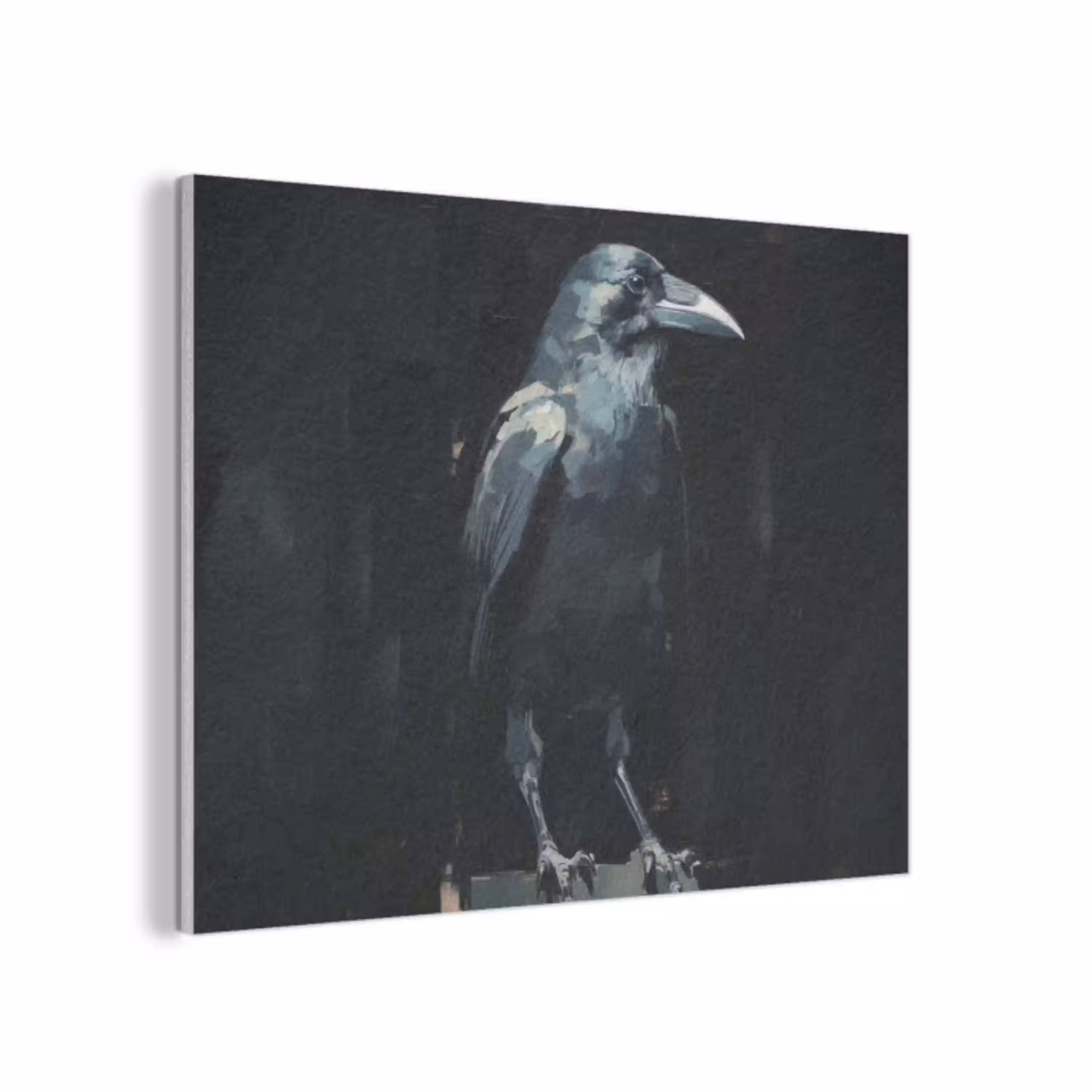 Raaf - Vogels - Zwart PET vilt klein -3d