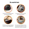 Kerstomlijsting - Sneeuw - Meerkleurig Inductie beschermer vinyl 3mm klein -zzzzzzz-td-werking