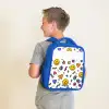 Smiley - Hartje - Ster Kinderrugzak - Blauw middel -sfeer2