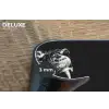 Dieren - Leeuw - Zwart - Wit - Portret Placemat vinyl groot -closeup