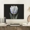 Tulp - Patroon - Blauw PET vilt klein -sfeer1