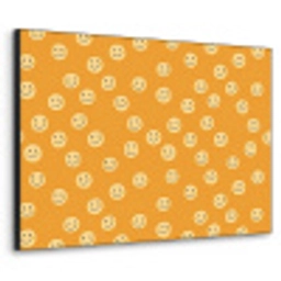 Smileys - Retro - Heel Textielframe zwart klein 947 -3d