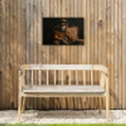 Bril - Leeuw - Bank - Hoed Tuinposter op houten frame 2 cm dik klein -sfeer4