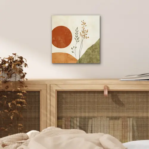 Zon - Abstract - Takken - Oranje aluminium wit klein -sfeer3