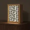 Botanisch - Dessin - Zwart - Beige Light Box met kabel (Tafellamp) klein 925 -z3d_website