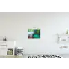 Brug - Water - Rivier - Bos textielposter latten blank klein -kinderkamer