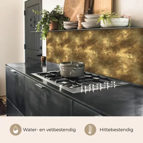Antiek - Metaallook - Goud keuken achterwand 2 middel 871 -usp_NL