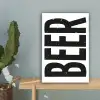 Bier - Japandi - Decoratie - Zwart canvas 2cm klein -sfeer4