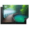 Brug - Water - Rivier - Bos Inductie beschermer vinyl 3mm klein -3d