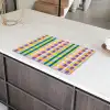 Ruit - Patroon - Kleurrijk Inductie beschermer vinyl 3mm klein 276 -sfeer8