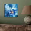 Blauw - Orchidee - Elegeant aluminium wit klein -sfeer2