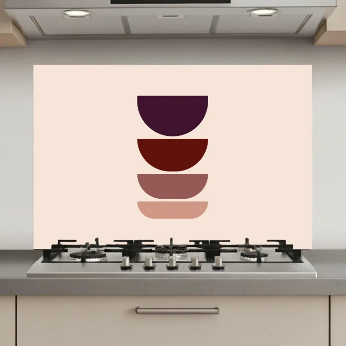 Harmonieus - Symmetrisch - Rood keuken achterwand spatscherm klein -3d_website