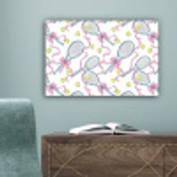 Tennis - Strikken - Kleurrijk canvas 2cm klein 34 -sfeer4