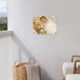 Granen - Hout - Kom - Beige tuinposter los doek klein -sfeer8
