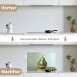Fruit - Disco - Art - Glitter keuken achterwand spatscherm klein -voor_na_DE