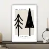 Bomen - Kerst - Zwart - Feest canvas 2cm klein -sfeer6