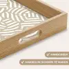 Abstract - Modern - Beige Dienblad Rechthoek middel 911 -USP_HandgreepNL