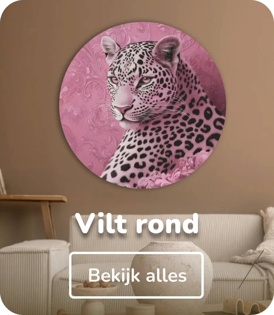 Vilt schilderijen rond