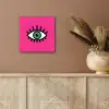Minimalistisch - Oog - Roze aluminium wit klein -sfeer4