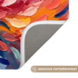 Bloemen - Abstract - Kunst - Modern Badmat klein -USP_AntislipFR