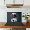 Quote - Neon - Hond - Kokskleding keuken achterwand spatscherm klein -sfeer2