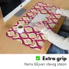 Retro - Floraal - Paars Muismat XXL klein 681 -sfeer3