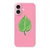 Illustratie - Blad - Minimalistisch - Groen Apple iPhone 16 klein -3d