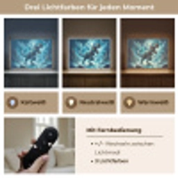 Dino - Blauw - Jongens Light Box met batterij (Wandlamp) middel -USP_lichtkleurDE