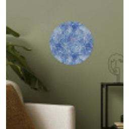 Modern - Abstract - Blauw Wandcirkel behangsticker klein 186 -sfeer2