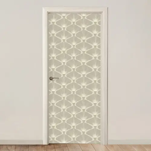 Paneel - Ginkgo - Zand deurposter klein 289 -3d_beige