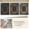Goud - Zwart - Rozetstructuur Light Box met kabel (Tafellamp) klein 925 -USP_dimbaarNL