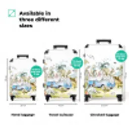 Dino safari NBS - Handbagage koffer - Kinderen Unisex middel zzzzzzVergelijking_3EN