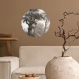 Natuur - Bos - Eik Wandcirkel behangsticker klein -sfeer1