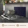 Plaid - Patroon - Blauw - Roze keuken achterwand spatscherm klein 900 -usp_NL