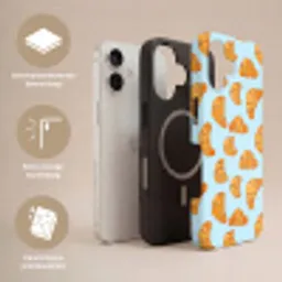 Croissant - Speels - Blauw Toughcase MagSafe Apple iPhone 17 klein 1017 -USP_Lagen_NL