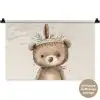 Beer - Boho - Indianentooi - Dieren Wandkleed katoen klein -t3d_DE