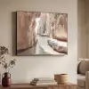 Rotsen - Zee - Zand - Kloof Textielframe zwart klein -sfeer3