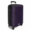 Lederen look diep paars NBS - Handbagage koffer - Kinderen Unisex middel -productfoto_3d