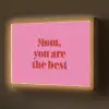 Moeder - Boodschap -Roze Light Box met batterij (Wandlamp) middel -z3d_website