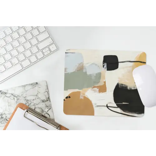 Paint - Abstract - Kleuren muismat rubber klein -witbureau