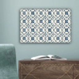 Grafisch - Tegel - Blauw canvas 2cm klein 34 -sfeer4