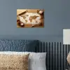 Hout - Wereldkaart - Bakken - Keuken poster papier klein -sfeer2