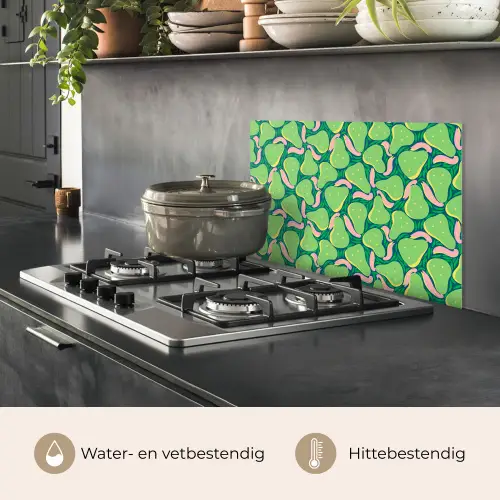 Peren - Groen - Roze keuken achterwand spatscherm klein 900 -usp_NL