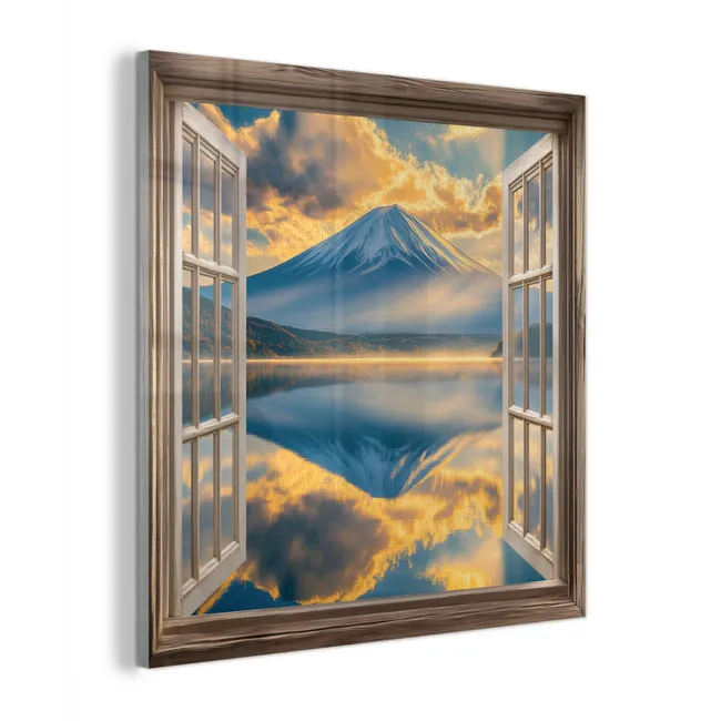 Doorkijk - Landschap - Bergen - Uitzicht - Raam plexiglas 5mm klein -z3d