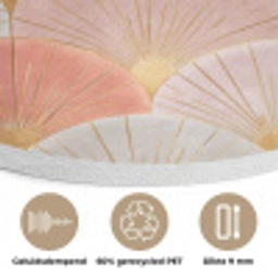 Waaiers - Goud - Roze Akoestische PET Vilt - Rond klein 838 -closeup_NL